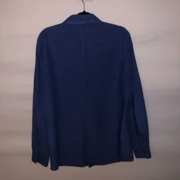 Men's PD&C Blue Button Down Shirt - Picture 5 of 6